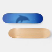 Blauwe dolfijn persoonlijk skateboard (Horizontaal)