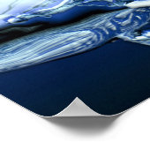 Blauwe dolfijn poster (Hoek)