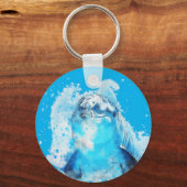 Blauwe dolfijn sleutelhanger (Voorkant)
