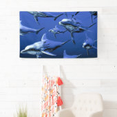 Blauwe dolfijn spandoek (Insitu)