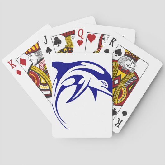 Blauwe Dolfijn Speelkaarten (Achterkant)