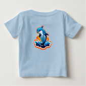 Blauwe Dolfijn Springt Over Oceaangolven (Achterkant)