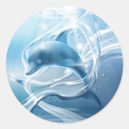 Blauwe Dolfijn stickers
