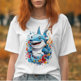 Blauwe dolfijn t-shirt