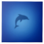 Blauwe dolfijn tegeltje (Voorkant)