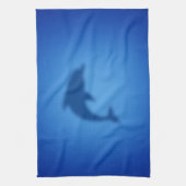 Blauwe dolfijn theedoek (Verticaal)