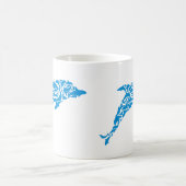 Blauwe dolfijnen die een schattige vorm van dolfij koffiemok (Center)
