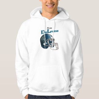 Blauwe dolfijnen hoodie