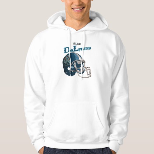Blauwe dolfijnen hoodie (Voorkant)