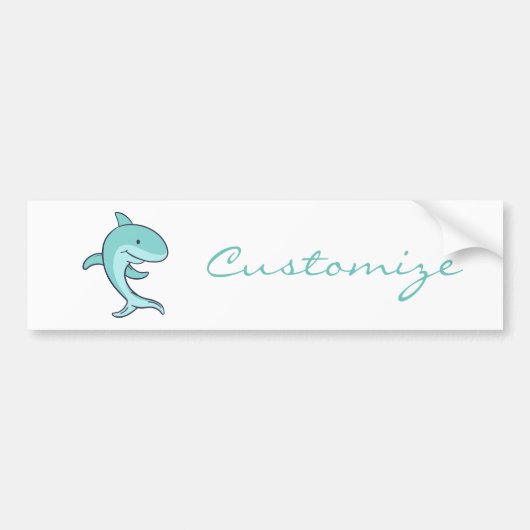 Blauwe dolfijnen Leaping Thunder_Cove Bumpersticker (Voorkant)
