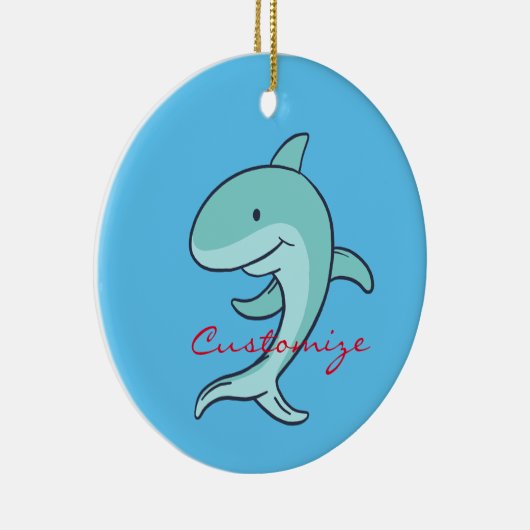 Blauwe dolfijnen Leaping Thunder_Cove Keramisch Ornament (Rechts)