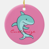 Blauwe dolfijnen Leaping Thunder_Cove Keramisch Ornament (Achterkant)