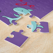 Blauwe dolfijnen Leaping Thunder_Cove Legpuzzel (Zijkant)