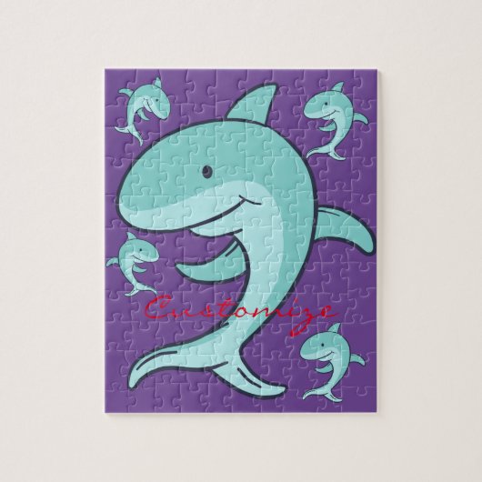 Blauwe dolfijnen Leaping Thunder_Cove Legpuzzel (Verticaal)