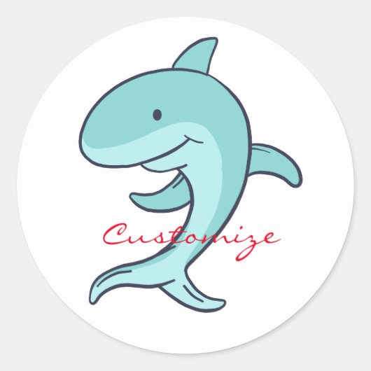 Blauwe dolfijnen Leaping Thunder_Cove Ronde Sticker (Voorkant)