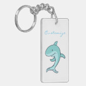 Blauwe dolfijnen Leaping Thunder_Cove Sleutelhanger (Voorkant Links)