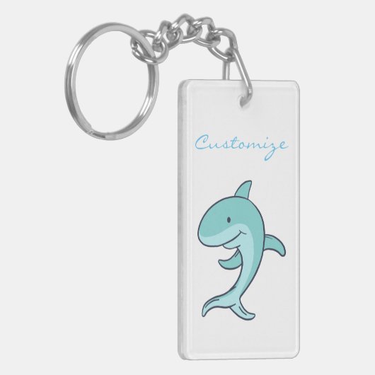 Blauwe dolfijnen Leaping Thunder_Cove Sleutelhanger (Voorkant Links)