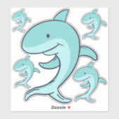 Blauwe dolfijnen Leaping Thunder_Cove Sticker (Vel)