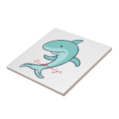 Blauwe dolfijnen Leaping Thunder_Cove Tegeltje (Zijkant)