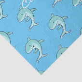 Blauwe dolfijnen Leaping Thunder_Cove Tissuepapier (Detail)