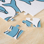 Blauwe dolfijnen omcirkelen Thunder_Cove Legpuzzel (Zijkant)