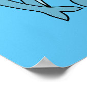 Blauwe dolfijnen omcirkelen Thunder_Cove Poster (Hoek)