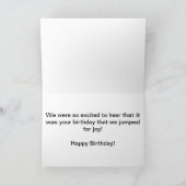 Blauwe Dolfijnen Verjaardag Kaart (Binnen)