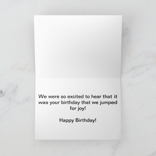 Blauwe Dolfijnen Verjaardag Kaart (Binnen)