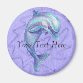 Blauwe dolfijnmagneten magneet (Voorkant)