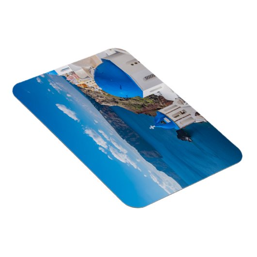 Blauwe Domes van Santorini Magneet (Rechterzijde)
