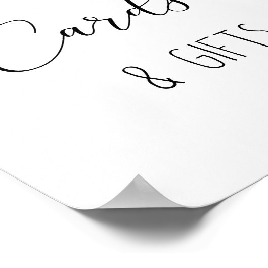 Blauwe donut baby strooikaarten en geschenken poster (Hoek)