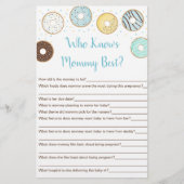 Blauwe Donut die mama het beste spel kent (Voorkant)