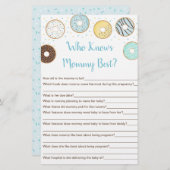 Blauwe Donut die mama het beste spel kent (Voorkant / Achterkant)