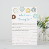 Blauwe Donut die mama het beste spel kent (Staand voorkant)