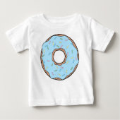 Blauwe Donut, Doughnut, Icing, Sprinkles, Bevroren (Voorkant)