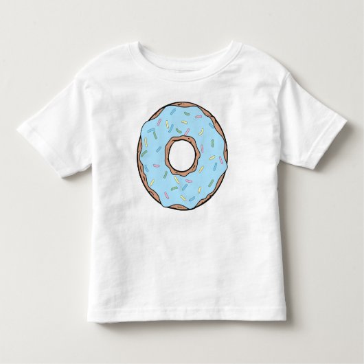 Blauwe Donut, Doughnut, Icing, Sprinkles, Bevroren Kinder Shirts (Voorkant)