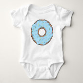 Blauwe Donut, Doughnut, Icing, Sprinkles, Bevroren Romper (Voorkant)