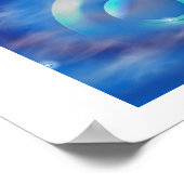 Blauwe Donut Poster (Hoek)