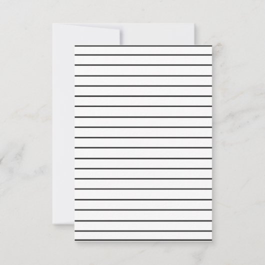 Blauwe donut thema party dank u kaart (Achterkant)