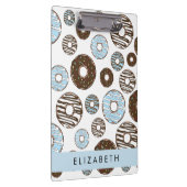 Blauwe Donuts, Bruine Donuts, Strooien, Jouw naam Klembord (Rechts)