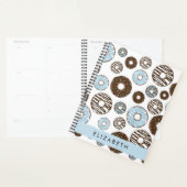 Blauwe Donuts, Bruine Donuts, Strooien, Jouw naam Planner (Display)
