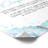 Blauwe Donuts en Luiers Late Night Luiers Poster (Hoek)