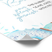 Blauwe Donuts en Luiers Moeder Osa Bar Poster (Hoek)