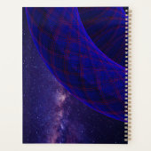 Blauwe Donuts In De Buitenruimte Geometrische Plan Planner (Achterkant)