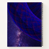 Blauwe Donuts In De Kosmische Spiraal Notitieboek (Achterkant)