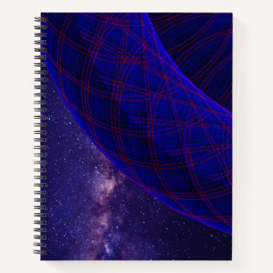 Blauwe Donuts In De Kosmische Spiraal Notitieboek