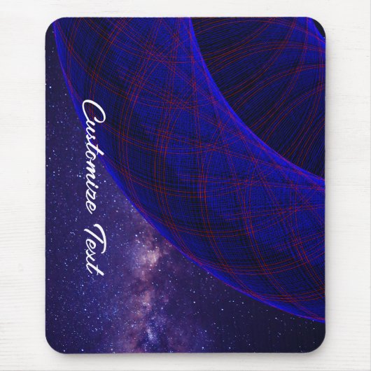 Blauwe donuts in de Muismat van de ruimte (Voorkant)