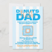 Blauwe Donuts Met Papa Voor Vaderdag Viering Kaart (Voorkant)