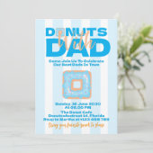 Blauwe Donuts Met Papa Voor Vaderdag Viering Kaart (Staand voorkant)