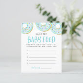 Blauwe donuts raden het Baby Baby shower (Staand voorkant)